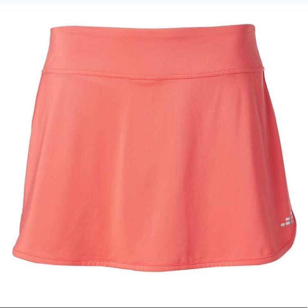 Orange tennis skirt